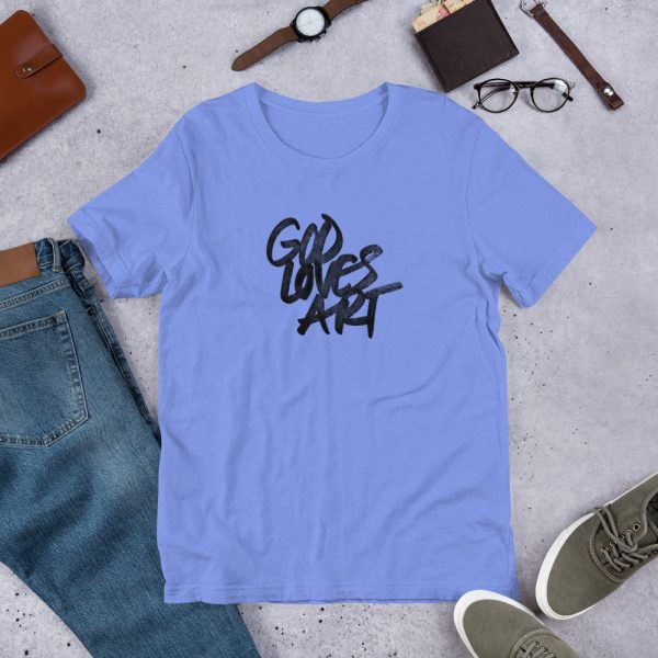 "God Loves Art" Graffiti Sapphire t-shirt