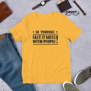 Be Yourself t-shirt - Dean's Yellow