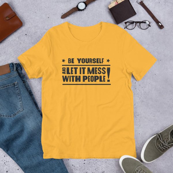 Be Yourself t-shirt - Dean's Yellow